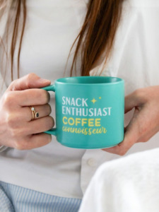 Cups Mugs Teapots: Cheeky Drink Mug - Snack Coffee