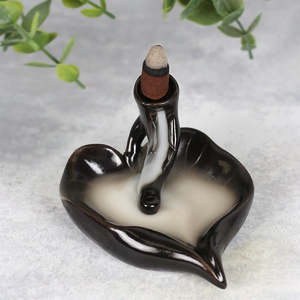 Back Flow Incense Burners: Leaf Backflow Incense Burner