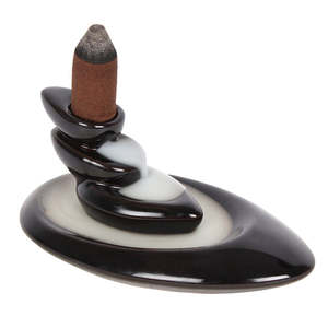 Back Flow Incense Burners: Small Pebbles Backflow Incense Burner