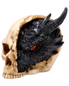 Shadows of Darkness Black Dragon in Skull Large