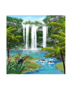 Whangarei Falls Ceramic 3D Tile - Sophie Blokker