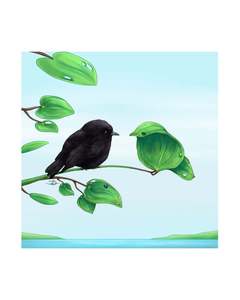 Sophie Blokker: Mirror Robin Ceramic 3D Tile - Sophie Blokker