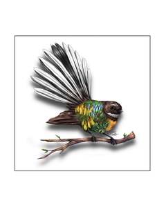 Fantail Ceramic 3D Tile - Sophie Blokker