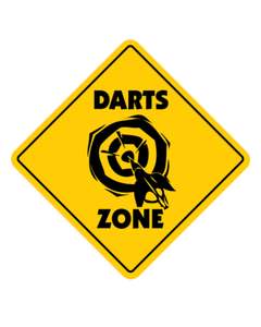 Wall Art: Darts Zone Sign