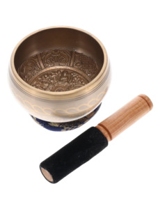 SINGING BOWL - Brass Hammered Brown 11cm