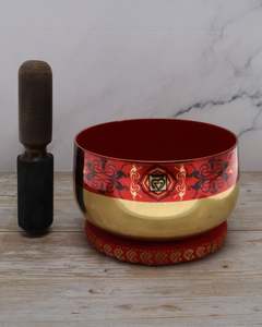 Singing Bowls: SINGING BOWL - Gift Set Red 12.5cm