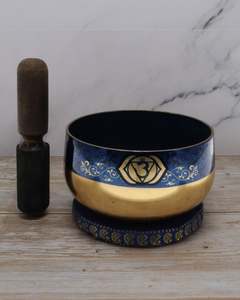 Singing Bowls: SINGING BOWL - Gift Set Navy Blue 12.5cm