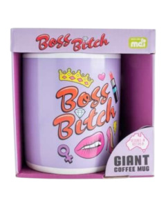 Cups Mugs Teapots: Boss B*tch Giant Mug