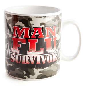 Cups Mugs Teapots: Man Flu Survivor Giant Mug
