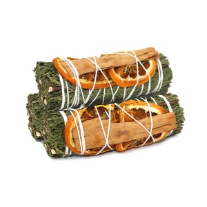 Smudge Sage Palo Santo: Cedar, Orange & Cinnamon Smudge Stick Bundle (4 in.)