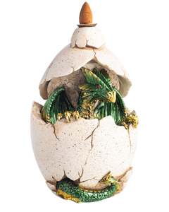 Back Flow Incense Burners: Hatching Dragon Backflow Incense Burner with LED Light