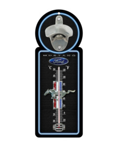 Thermometer/Bottle Opener Mustang