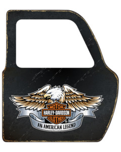 Wall Art: Sign Car Door - Harley Davidson an American Legend