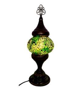 Turkish Lamps: Turkish Mosaic Lamp - Filigree top