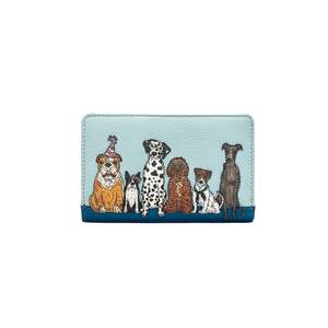 Party Dogs Oxford Leather Purse - Black