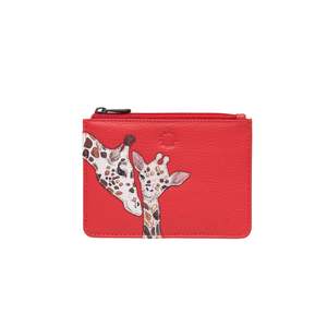Mothers Pride Card & Coin Leather Purse - Red
