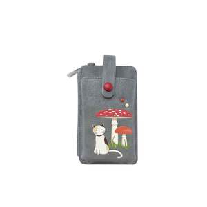 Mushroom Smartphone Pouch - Grey