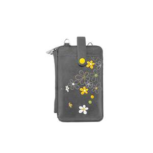 Smartphone Pouch: Daisy Smartphone Pouch - Grey