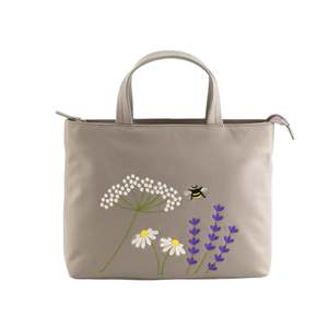 Blossom Multi Way Leather Grab Bag - Grey