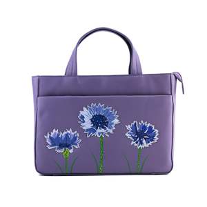 Amana Multi Way Leather Grab Bag - Purple