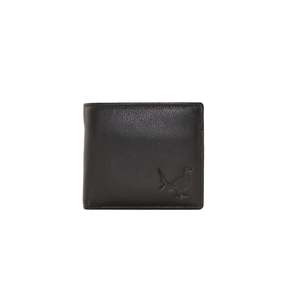 Men's Grayson Leather Wallet with Coin Pocket - Black