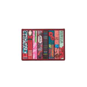 Card Coin Holder: Cherry Bookworm Card & Coin Leather Purse - Red
