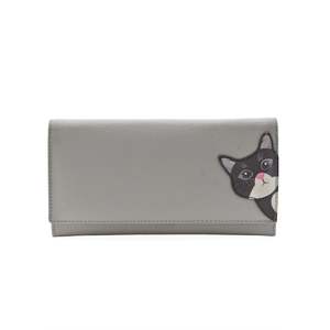 Matinee Leather Wallets: Cleo Matinee Purse - Grey