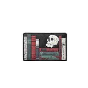 Shakespeare Bookworm Oxford Leather Purse - Black