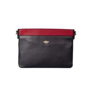 Mason Cross Body Leather Bag - Black