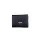 Mason Small Tri-Fold Leather Purse - Black