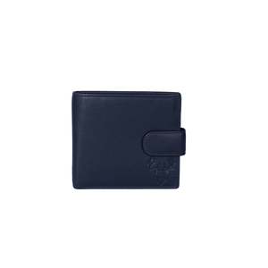 Men's Braemar Leather Tab Wallet with Coin Pocket - Black