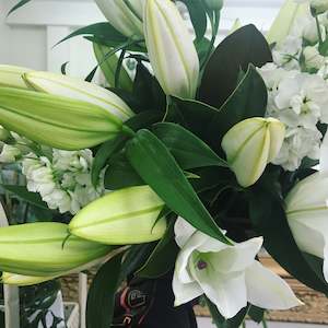 New Baby Gifts: Classic Lillies & Stock