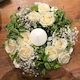 Classic White & Green Table Centrepiece