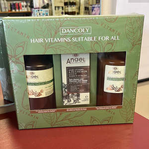 Vegan Organic Options: Angel En Provence VITAMIN & INCA INCHI OIL shampoo & conditioner 400ml Duo + Capsules Gift Pack - Scalp care plus add Hydration