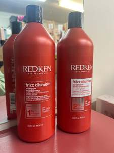 Litres: Redken Frizz Dismiss Shampoo & Conditioner Both 1x Litre / 1000ml