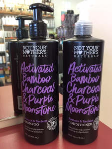 Not Your Mothers: NOT YOUR MOTHERS Activated Bamboo Charcoal & Purple Moonstone DUO PACK