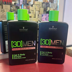 Bundle Deals: Schwarzkopf [3D] Men Hair & Body Shampoo 2 x bottles both 250ml