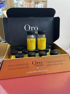 Treatments Strengthen: Fanola Oro Therapy 24k Oro Puro Hair Lotion KERATIN & ARGAN OIL 12pc x 10ml TREATMENT