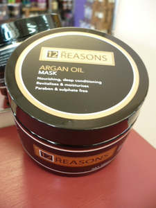 Vegan Organic Options: 12Reasons Argan Oil Hair Treatment Mask 250ml