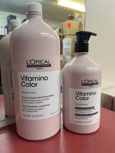 Litres: Loreal Vitamino Color shampoo 1500ml & conditioner 750ml LARGE duo