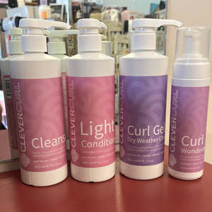 Clever Curl: Clever Curl Light Combo with Dry Weather Gel & Wonderfoam - Combo #1 Bundle deal