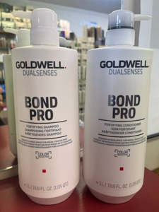 Treatments Bond Building Repair: Goldwell Dualsenses 1LITRE Bond Pro Fortifying SHAMPOO & CONDITIONER DUO + PUMPS