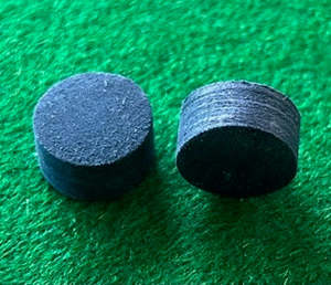 Chalk Tips Ferrules: Laminated Black Tip 11 mm