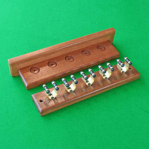 Chalk Tips Ferrules: On Cue 5 Clip Cue Rack - Complete