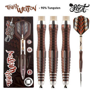 Dart Sets: Shot Tribal Weapon 1 Series Steel Tip Dart Set