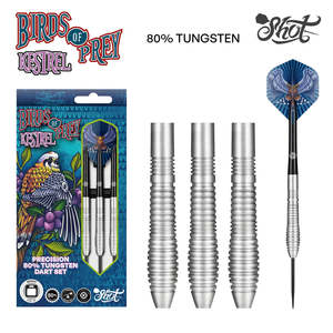 Dart Sets: Shot Birds of Prey Kestrel Steel Tip Dart Set