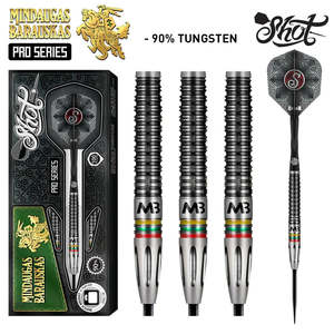 Dart Sets: Shot Pro Series Mindaugas Barauskas Steel Tip Dart Set