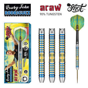 Dart Sets: Rowby John Rodriguez Araw Steel Tip Dart Set