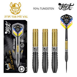 Dart Sets: Shot Pro Series Jitse van der Wal Steel Tip Dart Set