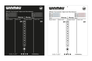 Lights: Winmau Dry Wipe Scoreboard